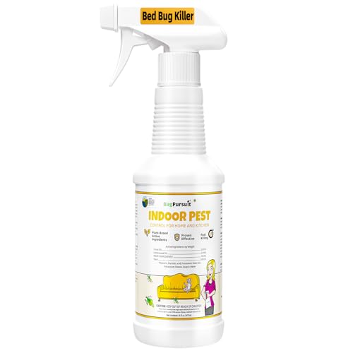 BugPursuit Bed Bug Spray 16 Oz, Carpet Beetle Killer,