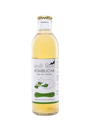 Image of KAALI BILLI Kombucha Cucumber Mint | Naturally Brewed Fermented Tea with Cucumber and Mint Notes | Light Refreshing Drink for Regular Use | 250 ml Pack of 2