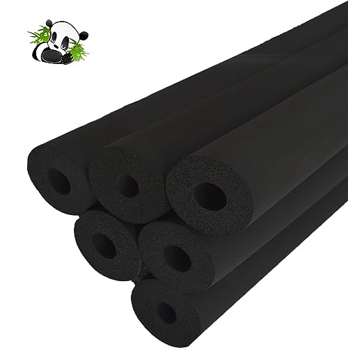 Kautschuk Rohrisolierung 32mm/43mm/50mm/63mm/76mm/90mm Schalldämmung Isolierschlauch Trampolin Schaumstoffschlauch Für Badezimmer/Griffgriffstütze/Wasserrohrleitungen ( Size : T20mm X ID50mm X L1.8M )