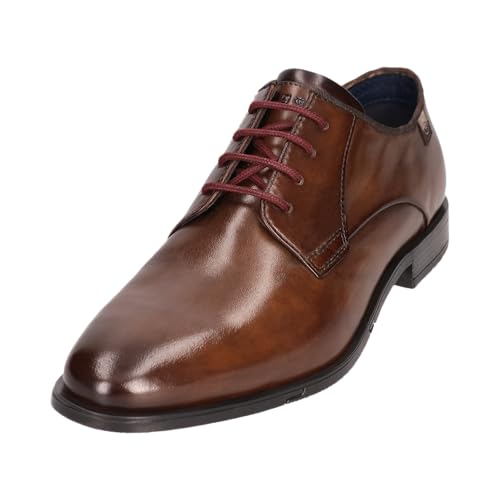 Image of Bugatti Men's Brown Leather Formal Derby Shoes