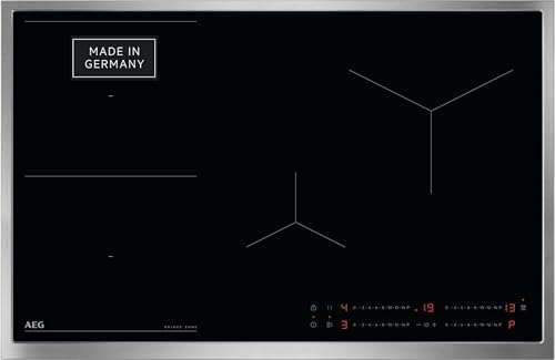 AEG Induktionskochfeld 70 cm, Made in Germany, Bridge, Touch, TO74IB00UB | Verbindet 2 Kochzonen für großes Kochgeschirr, PowerBoost für schnelles Erhitzen, Hob²Hood Automatik, 14