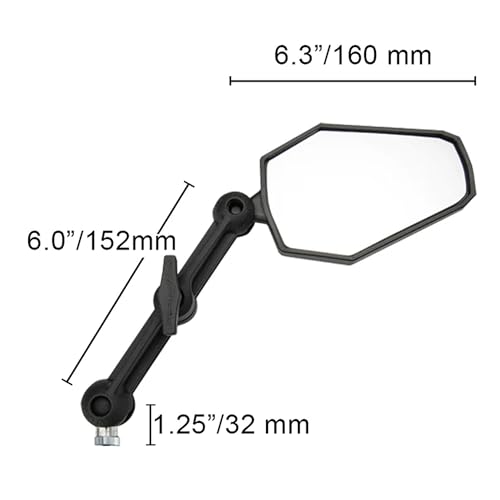 Image of Doubletake Adventure 6 inch Mirror Kit 2.0, Universal Fit Folding Motorcycle Mirrors, Guaranteed for Life.