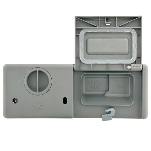 Image of DD59-01001A Detergent & Rinse Aid Dispenser Assembly for Samsung DW80F600UTB /UTS /UTW, DW80F800UWS, DW80J3020UB /US /UW, DW7933LRASR, etc.