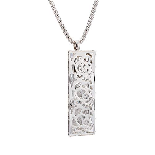 Pendentif pull rose platine anti-ternissement à chaîne ajustable femme