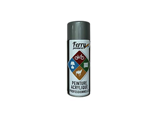 Bombe de peinture Gris anthracite - 400ml - Qualité Professionnelle - Ferry