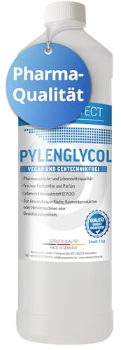 Nanoprotect Propylenglycol 99,7% | 1 kg | Pharmaqualität und Lebensmittelqualität E1520 | Propylenglykol - Made in germany | flüssig