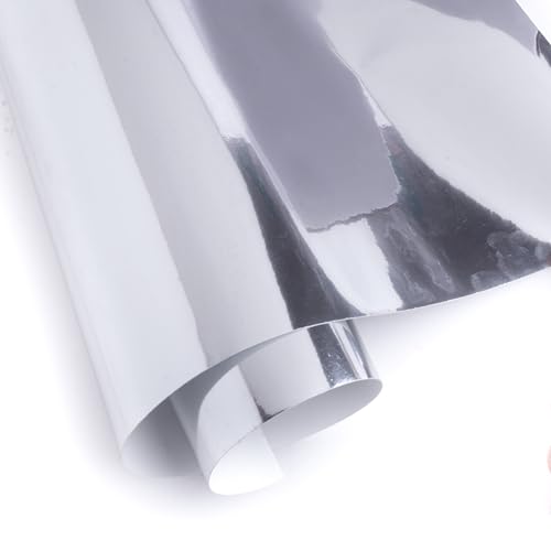Image of Itsy Bitsy Vinyl Metallic Silver 12inch X 2ft 1 Roll| for Home Kitchen Countertop, Cabinet Furniture, Oil Proof, Table Top, Wall, Car Wrap Sheet, Wallpaper, Waterproof Vehicle Sticker