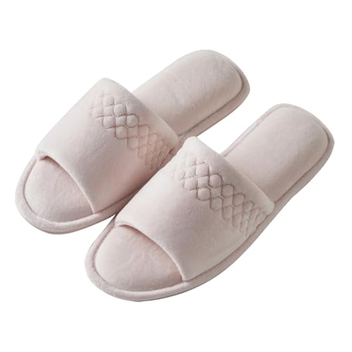 Roxoni Women Coral Fleece Slippers Unique Cotton Filled Top Soft and Warm Slip On for Relaxing at Home