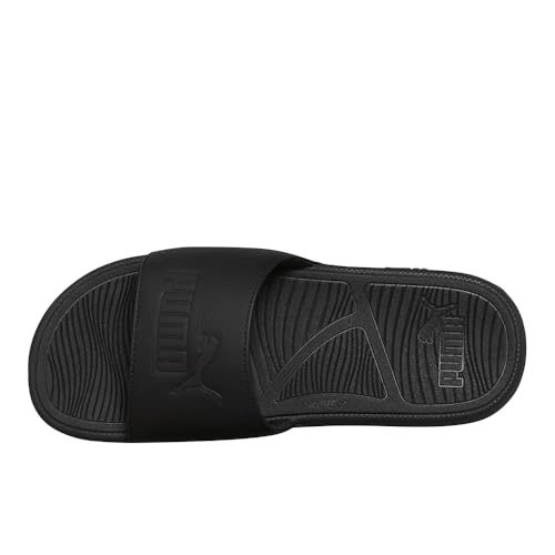 PUMA PUMA Men's Cool Cat 2.0 Slide Sandal, Puma Black-Puma Black, 10