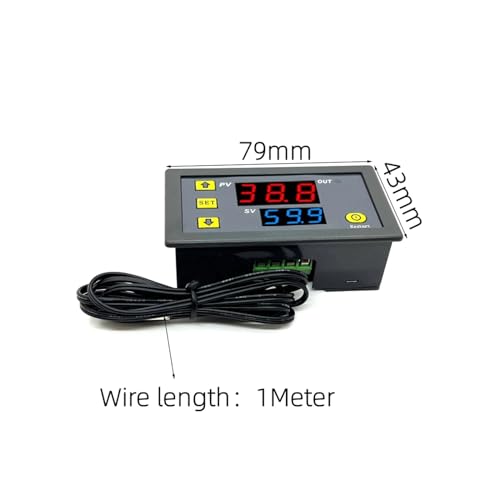 Termostato W3230 regulador de temperatura digital DC 24V con sensor acoplado 4