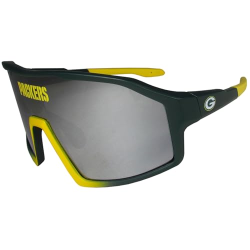 Siskiyou NFL Green Bay Packers Navigator Shield Sunglasses, One Size, Team Colors