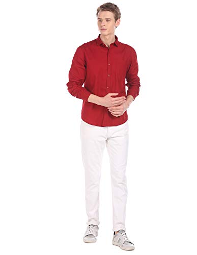 Image of Ruggers by Unlimited Men's Solid Slim fit Casual Shirt