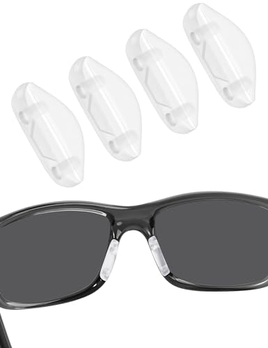 BLAZERBUCK Replacement Nose Piece Nose Pads for Oakley Crosslink Zero OX8076 OX8080 Eyeglass - Clear + Clear