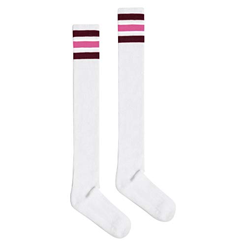Chaussettes hautes à rayures American Apparel en coton stretch