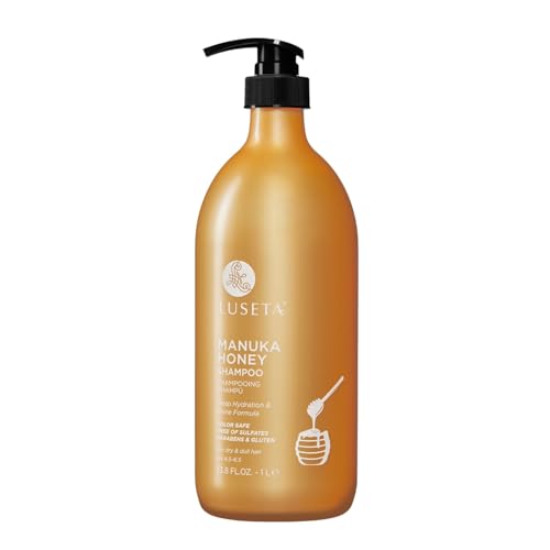 Image of Luseta Manuka Honey Shampoo Moisturizing for Dry Damaged Hair Hydrating Formula Repairs Frizz, Adds Shine for Dull Hair 33.8oz