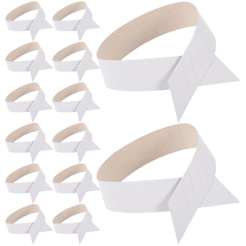 Ipetboom 100pcs Shirt Collar Support Stays for Mens Dress Shirts - Paper Collar Inserts Ring Strip Support Insert Adjustable Size Easy Use Keeper for Neat Shape - 16.3x1.2in