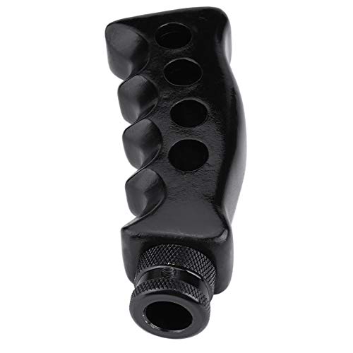 Keenso Car Shift Knob, Universal Manual & Automatic Transmission Car Gun Grip Knife Handle Gear Shift Lever Knob Shifter Knob With Adapter Screws & Spanner(Black) #TOP7