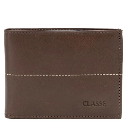 Carteira Classe Couro Social Masculina M232 (Brown, M)