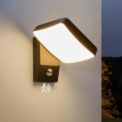 Modern LED Outdoor Motion Sensor Waterproof Wall Lamp With Human Body Sending Motion For Garden Courtyard Corridor Lighting - View #7