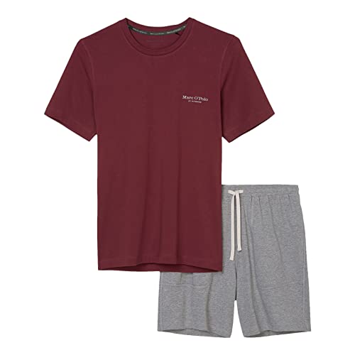 Marc O’Polo Body & Beach Salon de Jardin M à col Rond Ensemble de Pijama, Rouge, XXL Homme