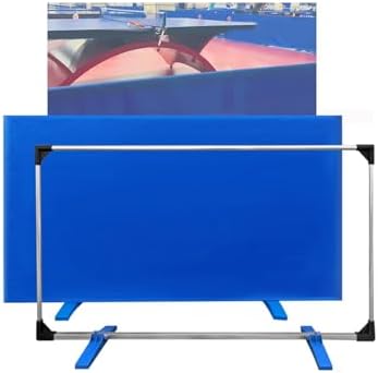Surround Baffle Block for Table Tennis Court - 140x75cm Ping Pong Field Fence for Easier Pick Up & Enhanced Game Play, Ideal for Contests & Training