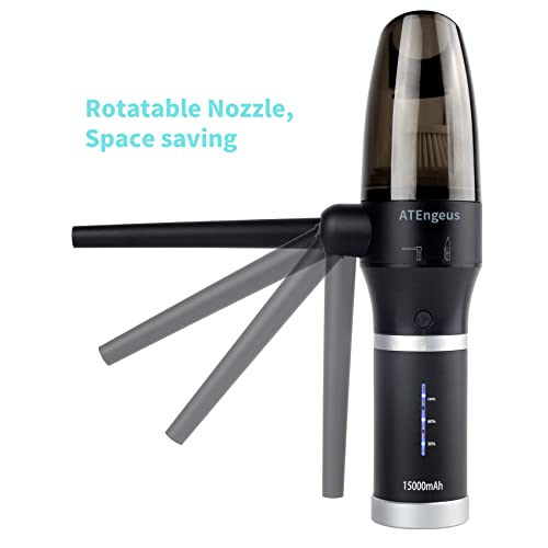 Atengeus Compressed Air Duster & Vacuum, 77000 Rpm Cordless Air Duster, 15000Mah Electric Air Blower, 2 Speeds, Detachable Battery, Replaces For Air Cans, For Computer, Car, Keyboard Clean #TOP6