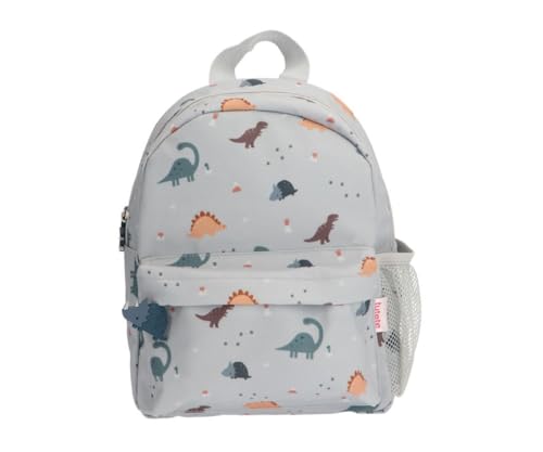 Tutete Mochilas Escolares Infantiles | Mochila Escolar Acolchada Tamaño Pequeño ideal para Guardería y Colegio | 100% RPET con Cierre Seguro y Bolsillos Funcionales, Impermeable | Dinos Wold