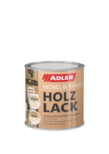 ADLER Möbel- und Parkett Holzlack - Parkettlack matt - Versiegelungslack für Holzböden, Möbel, Innentüren - farblos, 125 ml ADLER Möbel- und Parkett Holzlack - Parkettlack matt - Versiegelungslack für Holzböden, Möbel, Innentüren - farblos, 125 ml