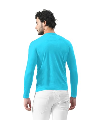 Image of Blisstone Men's Long Sleeve Henley T-Shirt with Button Placket | Soft & Comfortable Casual Wear