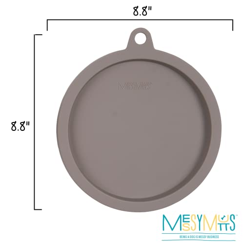 Messy Mutts Silicone Airtight Dog Bowl Lid | Spill-Resistant Seal for Dog Bowls | Compatible with Messy Mutts Stainless Steel Bowls (Sold Separately) | Freezer, Dishwasher Safe (Extra-Large)