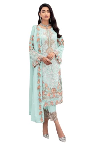 Swinory Indian/Pakistani Ethnic party wear Pant Style salwar kameez suit ready to wear for Women with dupatta-9117