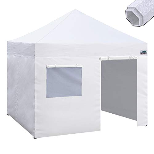 Eurmax Premium 10'x10' Ez Pop-up Canopy Tent Commercial Instant Canopies Shelter with Removable