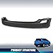 PIT66 Rear Bumper Cover Compatible with Toyota RAV4 (submodel: LE, Limited, XLE) 2013-2015, w/o License Plate Provision, Parking Aid Sensor Holes, Tow Hook Hole 521500R110, TO1100306