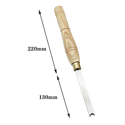 Herramienta para Torneado en Madera de Acero Rápido 10mm miniatura 2