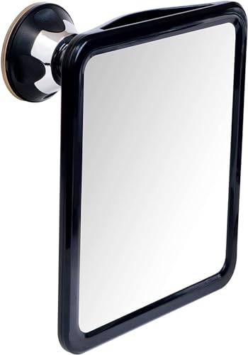 Mirrorvana Espejo de Ducha y Afeitado antivaho con Ventosa, Espejo de baño irrompible - 20 cm x 17 cm