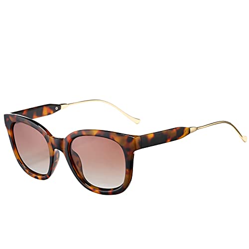 Photo 1 of Retro Square Polarized Sunglasses for Women Mirrored UV400 Lens Eyewear