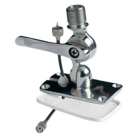 Image of Glomex Marine Antennas Glomex Low Profile 4-Way Stainless Steel Ratchet Mount