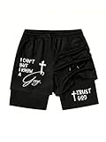 I Can't But I Know A Guy Shorts Jesus Cross Christian Track Shorts Men