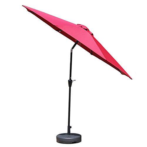 Parasol de 9Ft con ajuste de inclinación para jardín y patio exterior