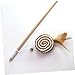 Kisangel 4pcs Interactive Cat Teaser Wand Bell and Mouse Feathered Training Stick for Playful Kittens Random Styles to Engage and Exercise Cats
