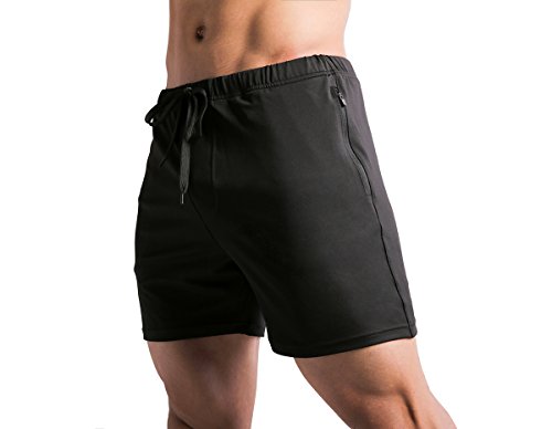Tough Mode Mens Workout Bodybuilding MMA WOD Training Gym Running Lifting Shorts Zipper Pocket3