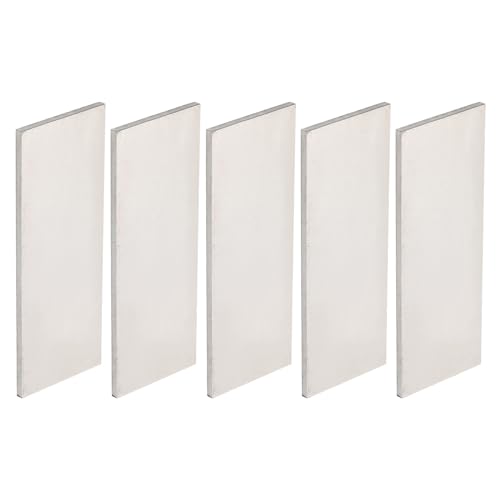 PATIKIL 5er Pack 15N20-Stahl für die Messerherstellung, 4 x 1 1/2 x 1/8 Stahlblech für DIY-Blankblech, professionelle und Hobbynutzung.
