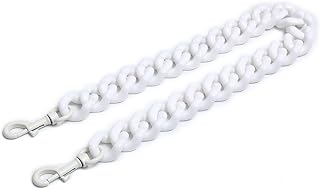 Purse Charms Acrylic Hand Chain Strap Purse Straps Replacement Crossbody Purse Chain for Handbag Bag Strap White