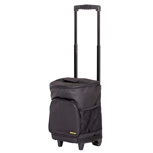 Ultra Compact Cooler Smart Cart with Wheels - Collapsible Insulated Cooler Bag - Foldable Travel Cooler 36 Cans - Leak Proof Trolley - Black by dbest products - Image 4