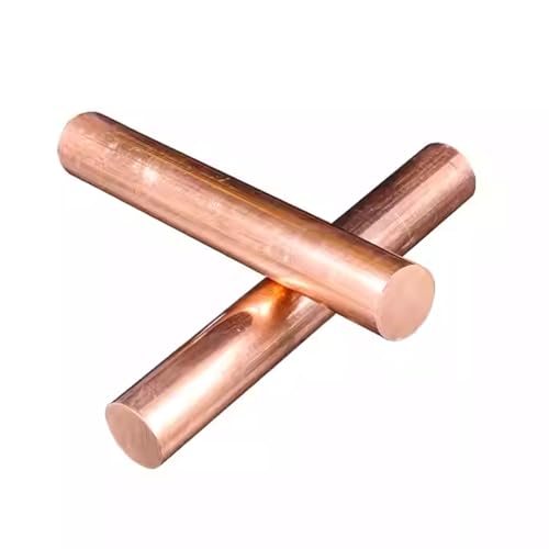 WSYCWG 2 Pcs Pure Copper Rods Diameter 4-5.5Mm, Length 500Mm Metal Rods Suitable for Industrial and Electronic Applications,Diameter 4.5mm