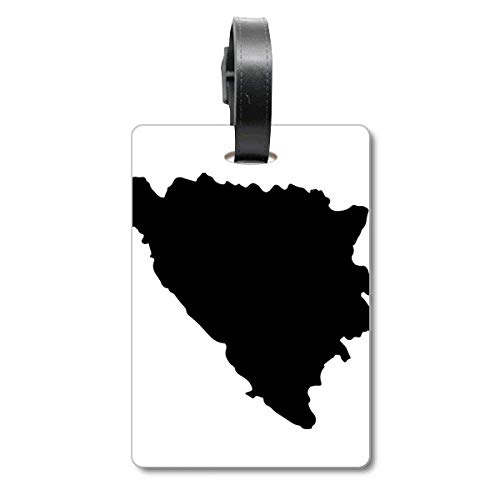 Carte de la Bosnie-Herzégovine étiquette anti-perte pour repérer sa valise