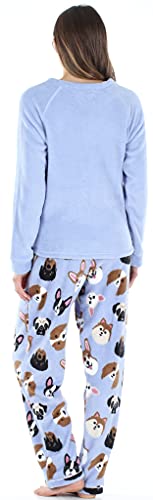 PajamaMania Women's Fleece Long Sleeve Pajama PJ Set2
