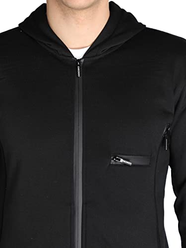 Image of CHKOKKO Men Winter Sports Running Zipper Stylish Jacket LightGrey M