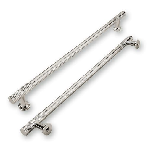khtumeware 10 Inch Hole Center 5 Pack Polished Nickel Cabinet Pulls Heavy Duty Soild Kitchen Drawer Handles Cabinet Hardware for Cupboard Drawer Handles Dresser Pulls