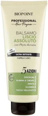 Biopoint Liscio Assoluto Shampoo 350 ml pour Cheveux Normaux à Gras